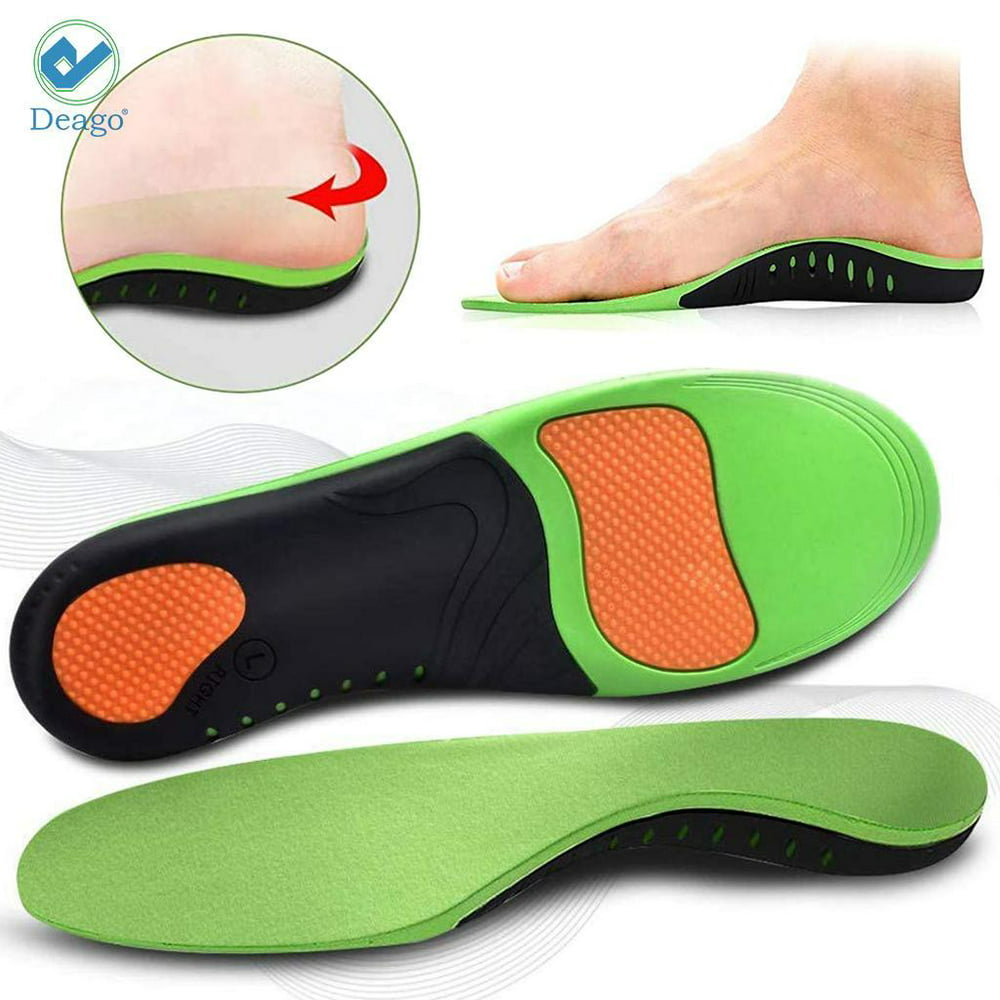 Deago Full Length Orthotic Inserts Shoe Insoles With Arch Support For ...