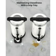 thumbnail image 3 of Emorefun 80 Cups Large Coffee Pot, 3.2 Gallon Stainless Steel Hot Water Urn for Catering, Buffet, Office, White, 3 of 7
