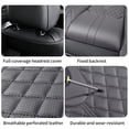 thumbnail image 6 of 2004 Car Seat Cover for Suzuki Forenza , Black and Gray Car Seat Covers, Premium Leather 5 Seats Full Set Waterproof Beautify Interior, Give Your Interior a New Look, 6 of 9