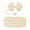 Cream, variant on Heart Scroll Shorty Bottle Boot & Gracie Straw Topper (Bronze Gloss)