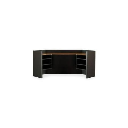 Corner Hutch, 40-3/4x40-3/4x23-5/8, Sienna Walnut/Bronze
