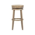 thumbnail image 3 of Pemberly Row 31" Transitional Wood Swivel Bar Stool in Natural Brown, 3 of 8