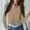 Khaki, variant on Cropped Cardigan Sweaters for Women Casual Long Sleeve V Neck Button Down Knit Sweater Trendy Fashion Fall Outfits