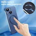 thumbnail image 5 of Magnetic Phone Case for iPhone 13 Puls [Full Camera Protection] [Compatible with Mag-Safe] Soft Plating Shockproof Anti-Fingerprint Phone Case Cover - blue, 5 of 7