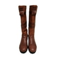 thumbnail image 6 of Fesfesfes Riding Boots For Women Winter Vintage Buckle Strap Cowboy Boots for Women Slip On Retro Ladies Footwear Shoes US:6(37), 6 of 6