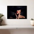 thumbnail image 2 of Elephant Stock Sophisticated Woman In Black Wall Art - Horizontal Canvas Wall Art - Living Room Wall Decor - Fashion And Beauty Canvas - Black And Beige Decor - 12" x 8", 2 of 4