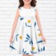 thumbnail image 2 of Girls 2025 Summer Dresses Sleeveless Floral Dress Summer Casual A-Line Sundress with Flowers ,Sie:120, 2 of 4