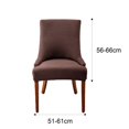 thumbnail image 2 of Checked Jacquard Armchair Cover Easy Installation Fully Protect Chair Cover for Living Room Dining Room, 2 of 4