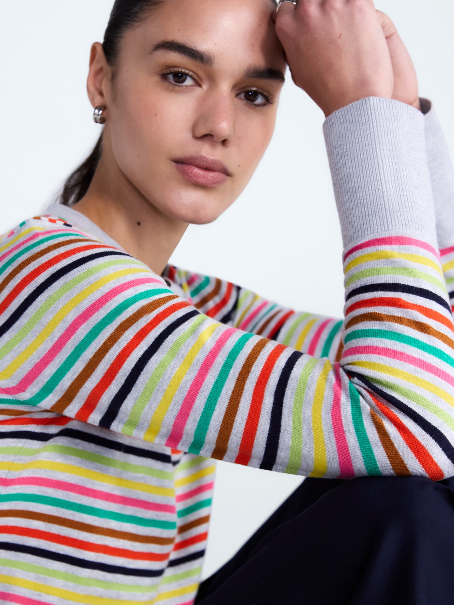 Free Assembly Women's and Women's Plus Cozy Yarn Crewneck Sweater, Midweight, Sizes XS-4X