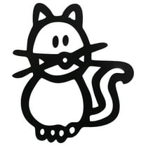 10 Piece Car Sticker Family With Pet Lucky Stickers For Window (Black)