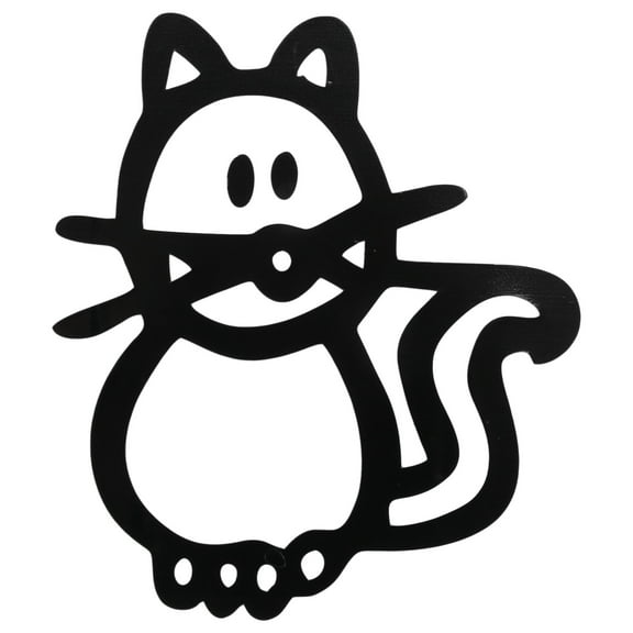 10 Piece Car Sticker Family With Pet Lucky Stickers For Window (Black)