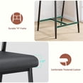 thumbnail image 6 of GOGRANT Counter Height Bar Stools with Footrest and Wood Back - Set of 2, Red, 6 of 7
