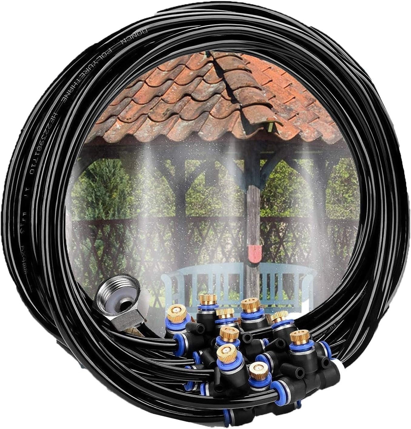 Kacho Misting Cooling System, Outdoor Misting System, Brass Mist