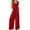 Red, variant on Chbgutlmr Lounge Sets for Women 2 Piece Square Neck Crop Tank Tops Wide Leg Pants Lightweight Summer Outfits