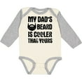 thumbnail image 3 of Inktastic My Dad's Beard is Cooler Than Yours Boys Long Sleeve Baby Bodysuit, 3 of 5