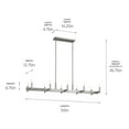 thumbnail image 6 of Kichler Lighting - Erzo - 10 Light Linear Chandelier In Mid-Century Modern, 6 of 9