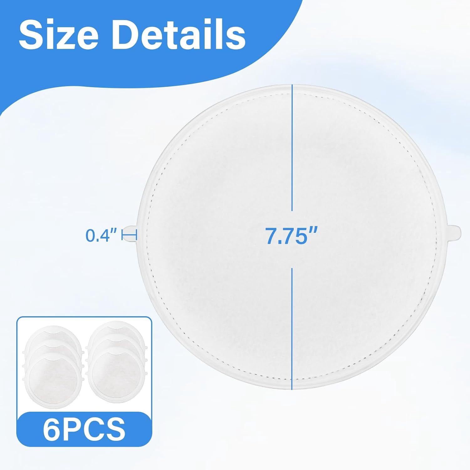 Hot Tub Pre Filters, 100497 First Filter Replacement for Maax Coleman Whirlpool California Cooperage Hot Tub and Spa Parts (6 Pack)