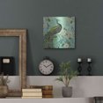 thumbnail image 7 of Luxe Metal Art 'Peacock Arbor V Blue' by Sue Schlabach, Metal Wall Art, 12"x12", 7 of 7