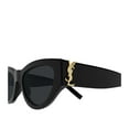 thumbnail image 3 of Saint Laurent SL M94-001 Black/Gray Cat-Eye Women Sunglasses, 3 of 3