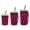Black/Hot Pink Leopard, variant on WIRESTER 3pcs Set Cup Sleeves for Cold Beverages Ice Coffee, Reusable Neoprene Insulated Sleeves with Handle Slip Resistants Bottle Cover - Celestial Blue Purple Galaxy
