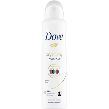 Dove Dry Spray Invisible Antiperspirant Deodorant, Sheer Fresh, 3.8 oz ...