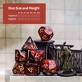 thumbnail image 4 of Juego de dados poliédricos CiaraQ con 35 piezas y bolsas negras, 4 of 8