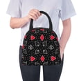 thumbnail image 6 of Fotbe Card Suits Pattern Lunch Bag, Insulated Lunch Box, Small Leakproof Cooler Food Lunch Containers Reusable High Capacity Lunch Tote Bags for Work, Travel, Outdoor, 6 of 6