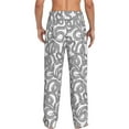 thumbnail image 3 of Goofa Snake Printed Soft Pajama Pants for Men, Wide Leg Comfy Casual Lounge Yoga Pants-X-Large, 3 of 9
