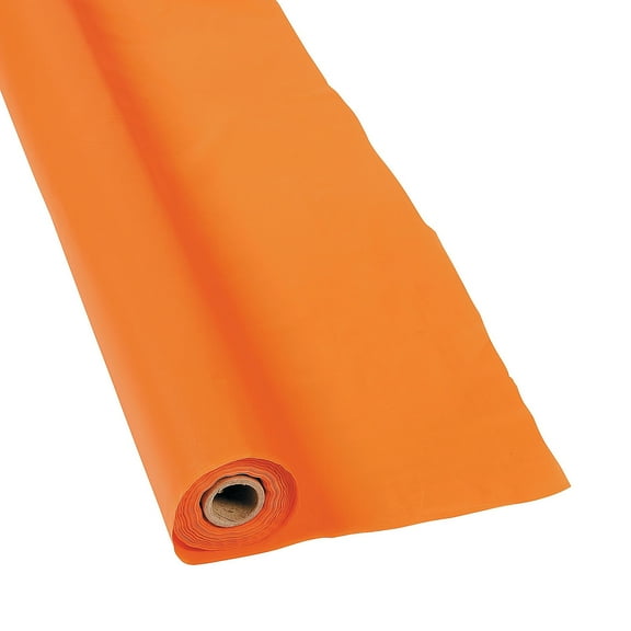 Orange Tablecloth Roll (40 X 100') - Party Supplies - 1 Piece