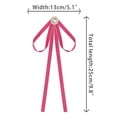thumbnail image 2 of Pin de broche para mujer, lazo de satén con perla para fiesta de boda, talla única, rojo rosa, 2 of 5