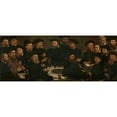thumbnail image 2 of Dirck Barendsz. 18x9 Black Ornate Wood Framed Double Matted Museum Art Print Titled - Banquet of Eighteen Guardsmen of Squad L, Amsterdam 1566, Known as ‘The Perch Eaters’ (1566), 2 of 5