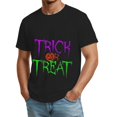 thumbnail image 4 of Halloween Costumes Men Crewneck Short Sleeve Trick or Treat T Shirts Casual Tops Summer Fall Fahion Outdoor Stylish Clothing, 4 of 4