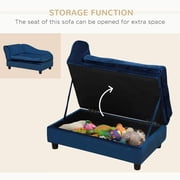 GVN Pet Couch,Puppy Bed,Cat Sofa,Cat Couch,Pet Sofa Bed Couch with Storage, Pet Sofa for Cats and Small Dogs