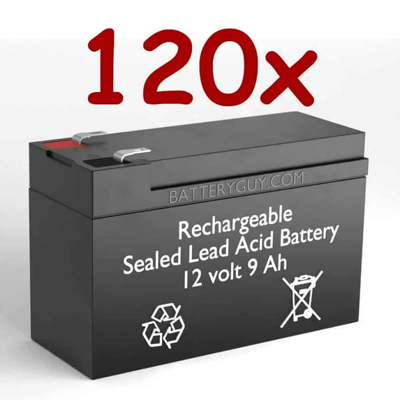 BatteryGuy Power-Sonic PSH-1280F2-FR replacement battery - BatteryGuy brand equivalent (High Rate - Qty of 120)