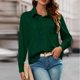 thumbnail image 5 of RKSTN Women's Sequin T Shirts Oversized Lapel Glitter Sparkly Prom Party Pullover Top Button Down Long Sleeve Shirt Women Casual Plus Size Turndown Collar Sequined Comfy Tee Party Club Night Blouse, 5 of 9