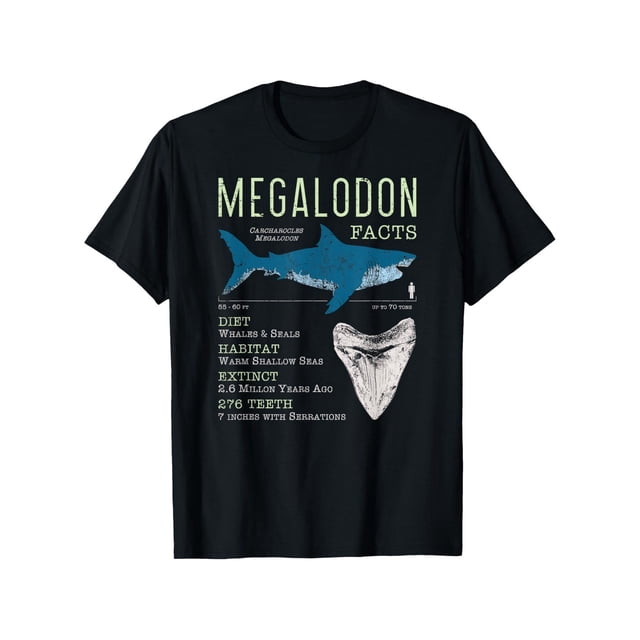 Meg Facts Shark Lover Tee - Soft Cotton, Breathable Short Sleeve T-Shirt for Youngsters, Perfect Gift Idea