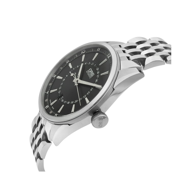 Oris Artix Pointer Moon Date Black Dial Mens Watch 01 761 7691