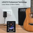 thumbnail image 4 of Pedal de Efecto LEKATO para Guitarra con Sintonizador y Bucle de 40 Minutos en Negro, 4 of 7