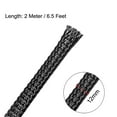 thumbnail image 2 of Protector de cable expandible de PET, funda y organizador de cable de 6.5 pies para línea de 12-14 mm color negro, 2 of 5