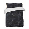 thumbnail image 2 of Black Queen Size Down Alternative Comforter, Lightweight Comforter Quilt Bedding Set with Pillow Shams Modern Abstract Dot Starry Night Aesthetics All Seasons Bed Comforter Duvet Insert 90"x96", 2 of 7