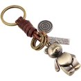 thumbnail image 1 of 1 llavero de búho de animal, llavero vintage, pequeños regalos para niños y mujeres, llaveros de cuero para coche, llavero de oso de metal, lindo llavero, pequeños regalos para niños y mujeres, vintage Rojo Verde, 1 of 5
