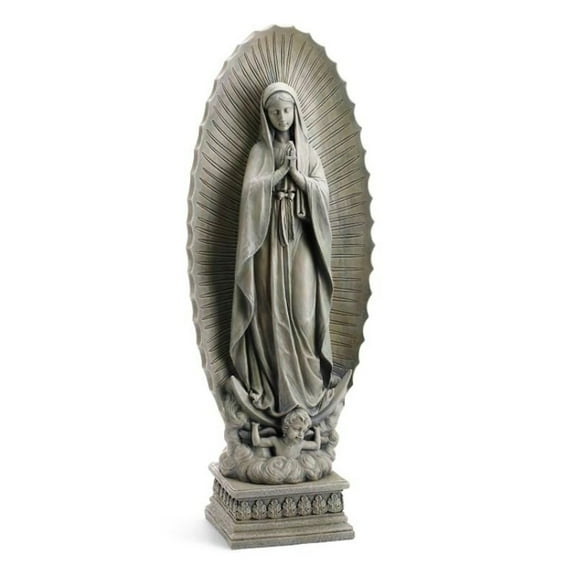 37.5" OL Guadalupe Grdn Statue