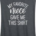thumbnail image 3 of Instant Message - My Favorite Niece Gave Me This Shirt - Women's Racerback Tank Top, 3 of 6