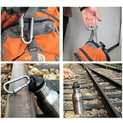 Carabiners Keychains Aluminum D-Ring Locking Locking Carabiners Large Carabiners Clip Set for Outdoor Camping Screw Gate Lock Hooks Spring Link Improved Design Pack - Not for Climbing (6 Pack)