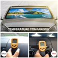 thumbnail image 6 of Beach Car Windshield Sun Shade Surf Board Palm Tree Foldable UV Ray Sun Visor Protector Sunshade to Keep Your Vehicle Cool 51"x28", 6 of 7
