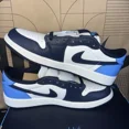thumbnail image 2 of NEW N I-K-E A i r-Jor-dan 1 Low OG Obsidian Blue Sail Men's Size 8.5 NBY CZ0790-400, 2 of 6
