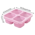thumbnail image 3 of 4 Compartiments Divisés Contenants à Collations Bento Boîte à Collations en Paille de Blé avec Couvercle Boîte à Lunch Réutilisable pour Préparation de Repas Contenants de Stockage Alimentaire pour Adultes Voyage Travail, 3 of 8