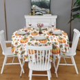 thumbnail image 2 of Happy Thanksgiving Day Round Tablecloth 60" X 60",Wrinkle Wipeable Table Cloth for Kitchen Dining Room Picnic Patio Party, 2 of 6
