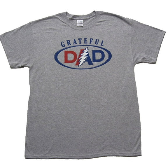 Men's Grateful DAD T-shirt - Heather Grey
