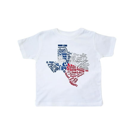 Texas Word Salad- state outline with flag Toddler T-Shirt